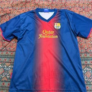 Lionel Messi #10 FCB Sz 14/Small Qatar Jersey Shirt Soccer Futbol Sports Soccer